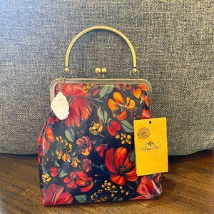 NWT Patricia Nash Novella Frame Bag - Tropical Escape - Kisslock Crossbody NEW